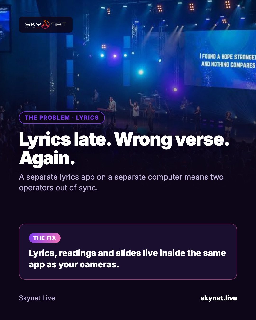 Best software for song lyrics on screen in church (and on the live stream)