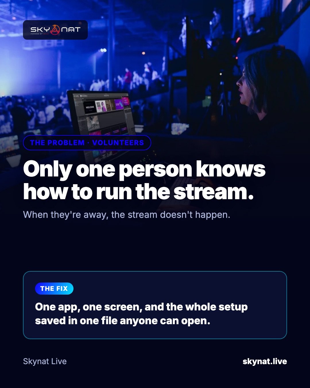 Best easy live streaming software for church volunteers
