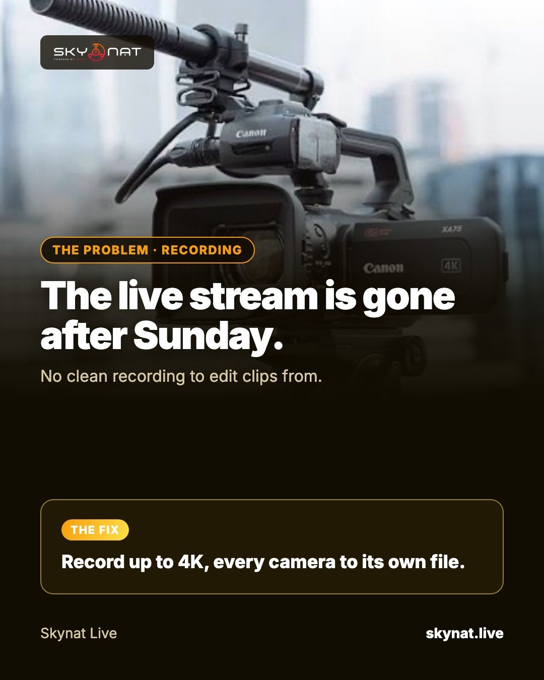 How to record your live stream for clips and edits (in up to 4K)