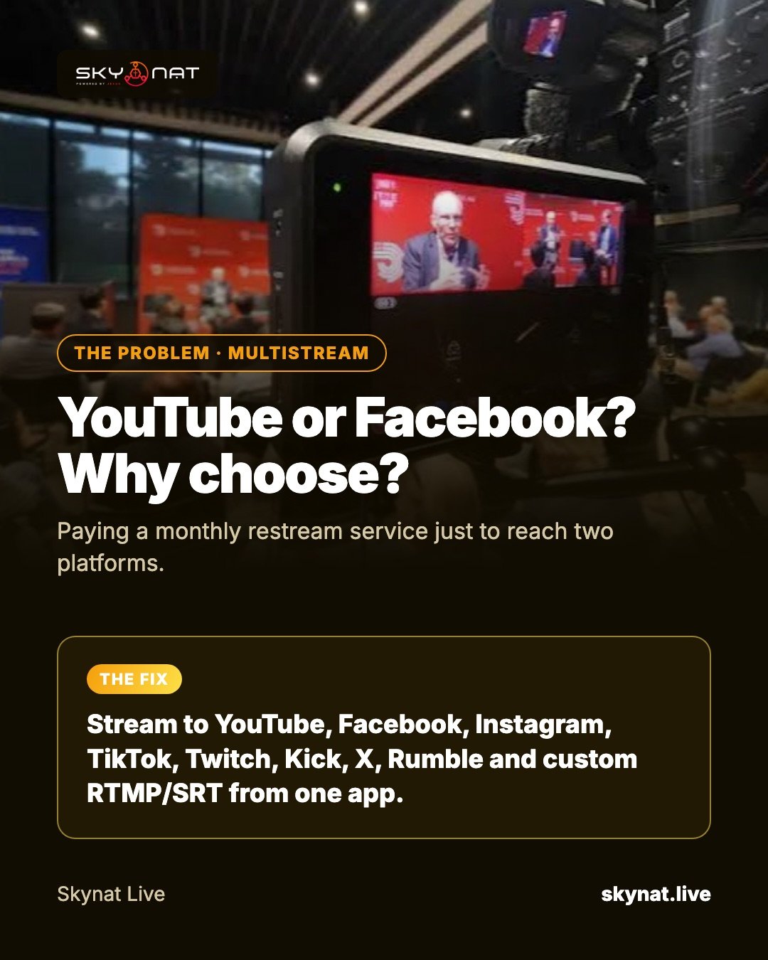 How to stream to YouTube and Facebook at the same time (without a monthly service)