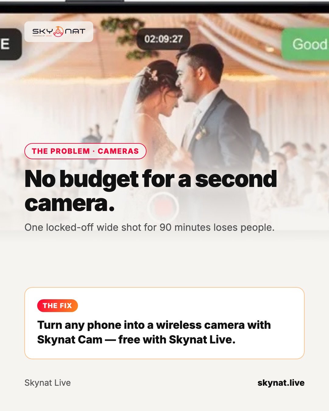 How to use your phone as a second camera for a church live stream