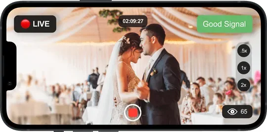 A phone being used as a live camera