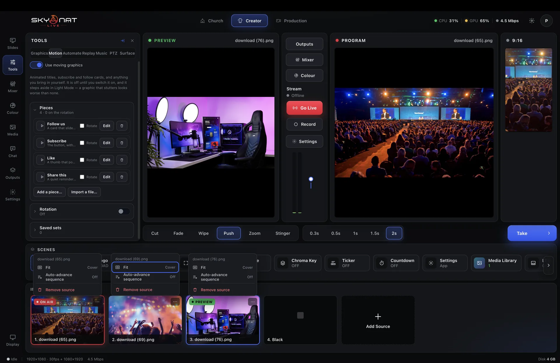 Overlays and alerts you reuse every stream