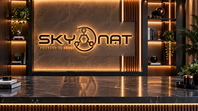 Skynat Desk virtual studio set