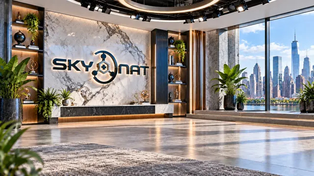 Skynat Marble virtual studio set