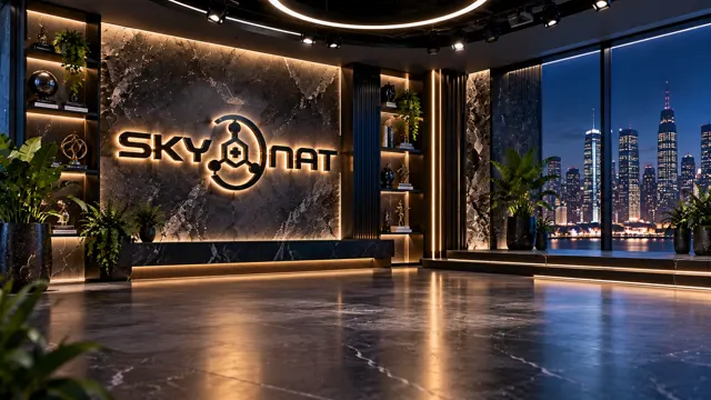 Skynat Marble Night virtual studio set